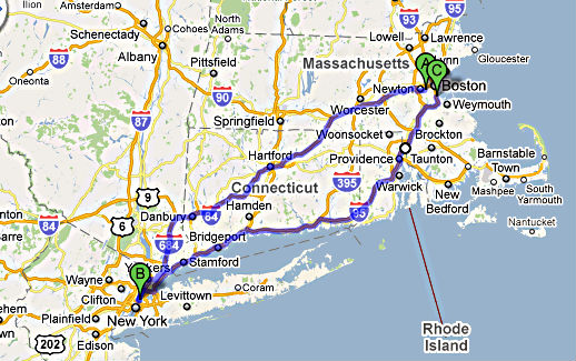 boston marathon map 2011. York-Boston marathon has